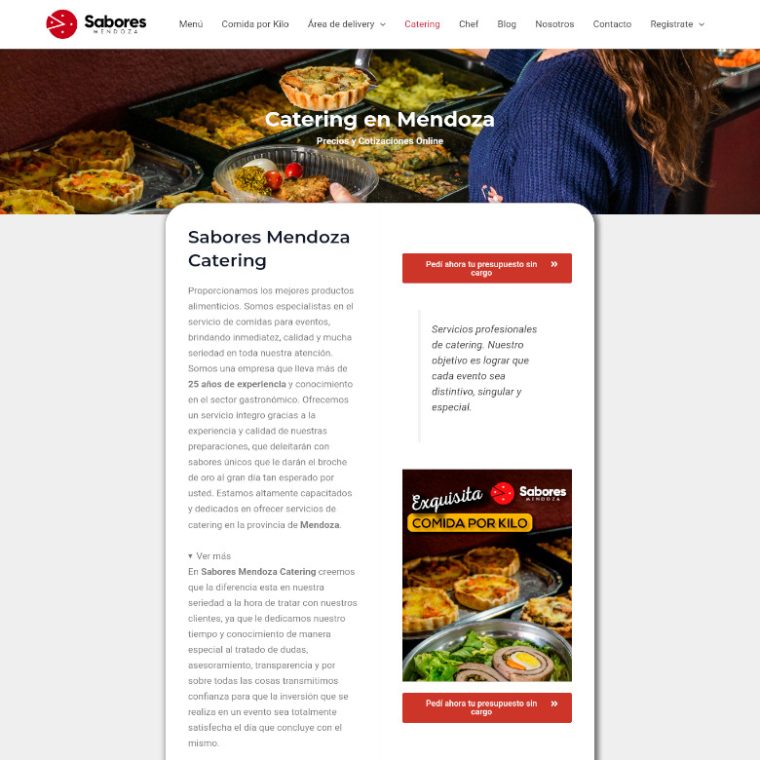 Sabores Mendoza - Mendoza, Argentina | Ultrawagner Diseño web