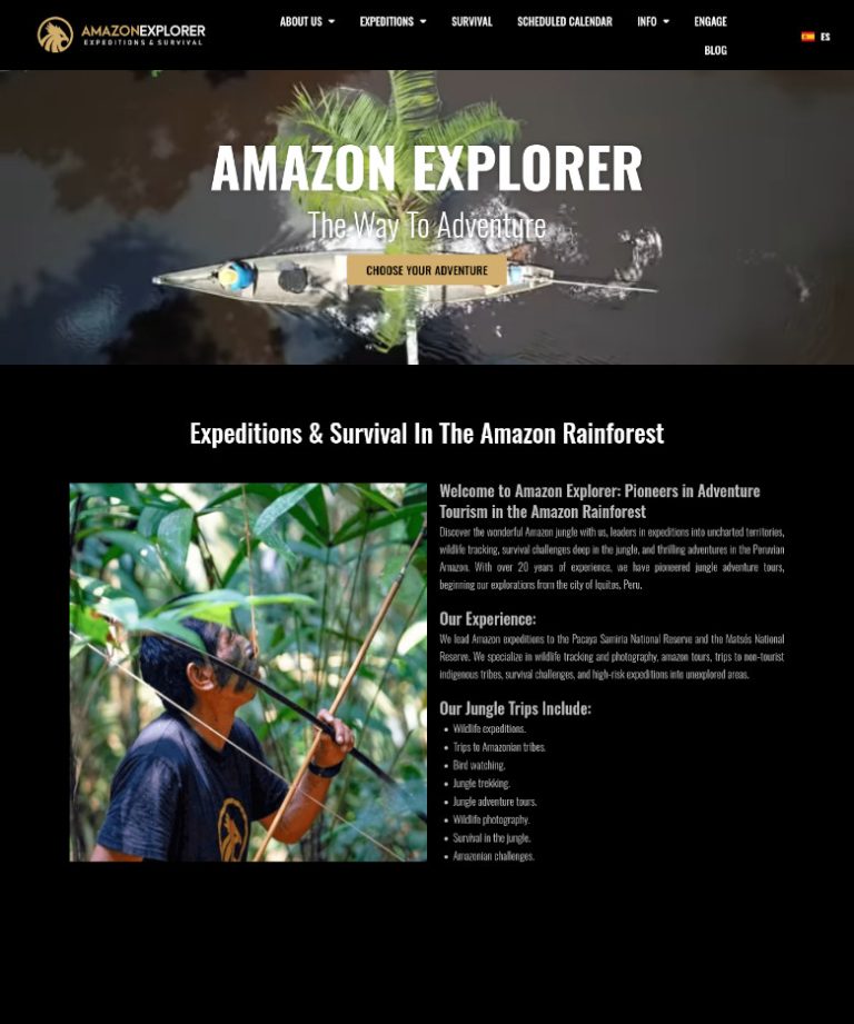 Amazon Explorer - Iquitos, Perú | Ultrawagner Diseño web