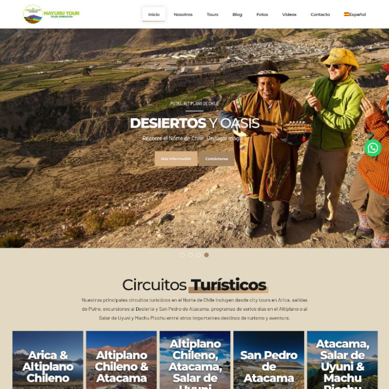 Mayuru Tour - Arica, Chile | Ultrawagner Diseño web