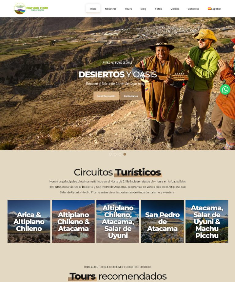 Mayuru Tour - Arica, Chile | Ultrawagner Diseño web