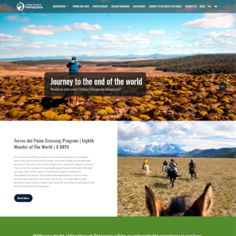 Horse Travels Patagonia - Puerto Natales, Patagonia, Chile | Ultrawagner Diseño web