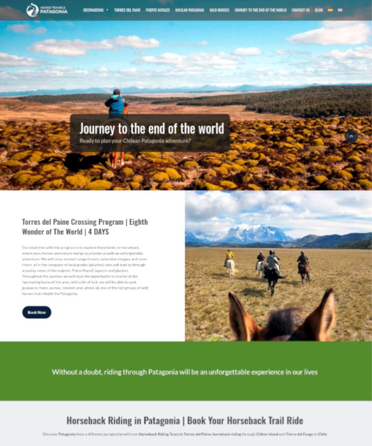 Horse Travels Patagonia - Puerto Natales, Patagonia, Chile | Ultrawagner Diseño web