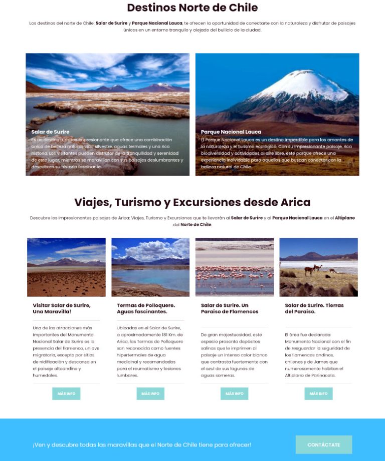 Tours Salar de Surire - Putre, Arica y Parinacota, Chile | Ultrawagner Diseño web